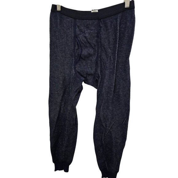 Morgan Mills Performance Thermal Pants Large 28-40 Navy Blue Polypropylene Base - Picture 1 of 6
